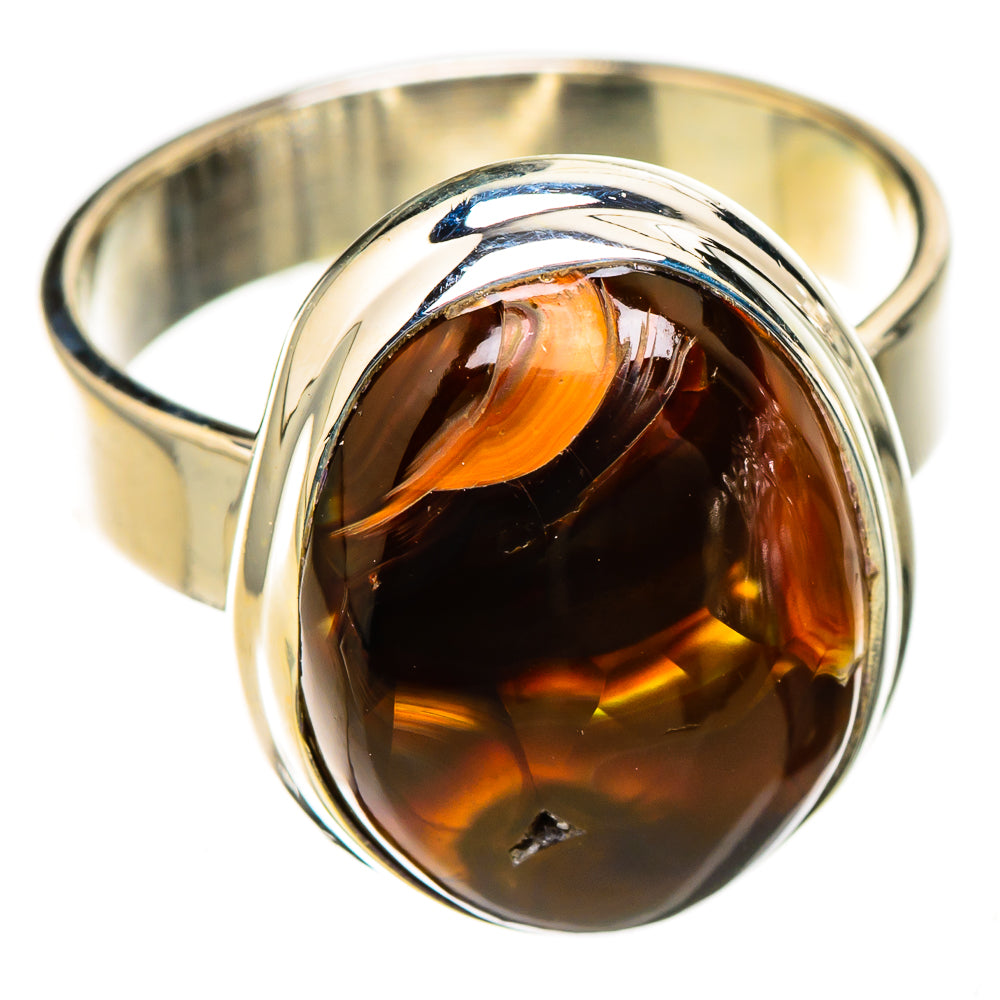 Mexican Fire Agate Rings handcrafted by Ana Silver Co - RING126549 - Photo 2