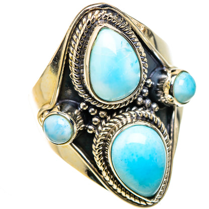 Larimar Rings handcrafted by Ana Silver Co - RING126551 - Photo 2