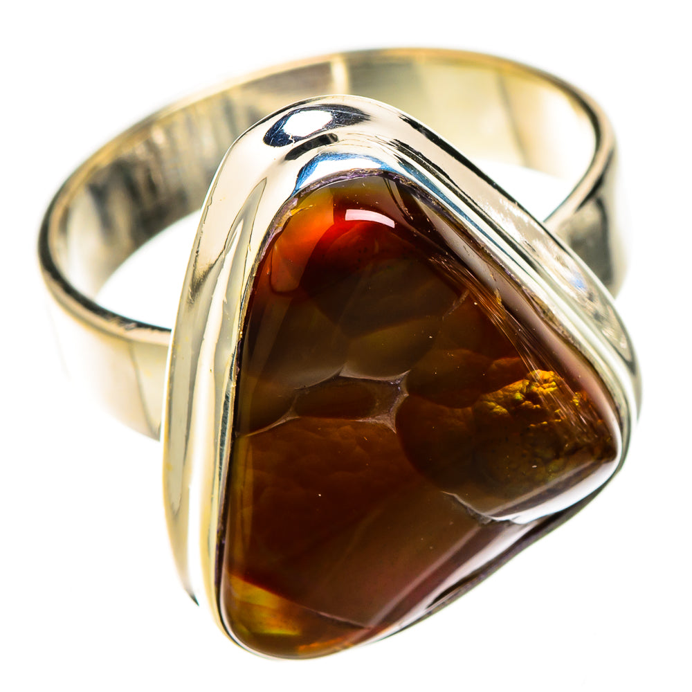 Mexican Fire Agate Rings handcrafted by Ana Silver Co - RING126560 - Photo 2
