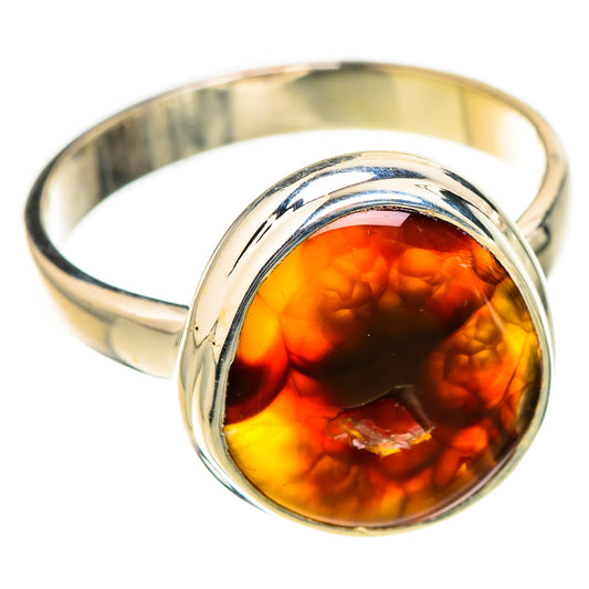 Mexican Fire Agate Rings handcrafted by Ana Silver Co - RING126567 - Photo 2