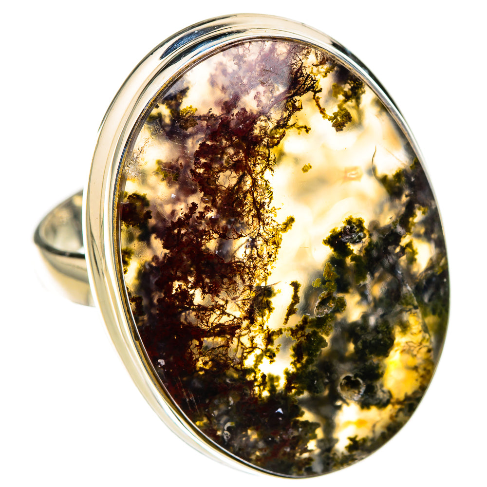 Indonesian Plume Agate Rings handcrafted by Ana Silver Co - RING126569 - Photo 2
