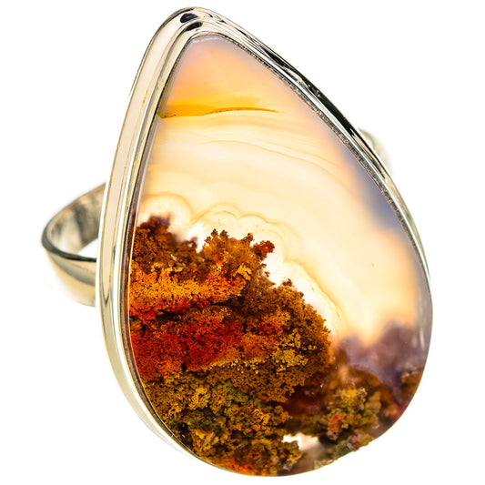 Indonesian Plume Agate Rings handcrafted by Ana Silver Co - RING126570 - Photo 2