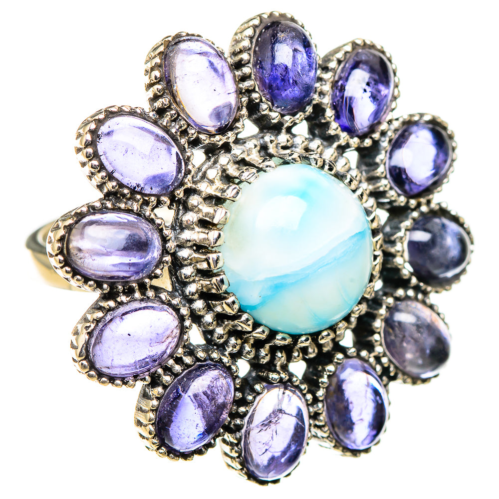 Larimar Rings handcrafted by Ana Silver Co - RING126579 - Photo 2