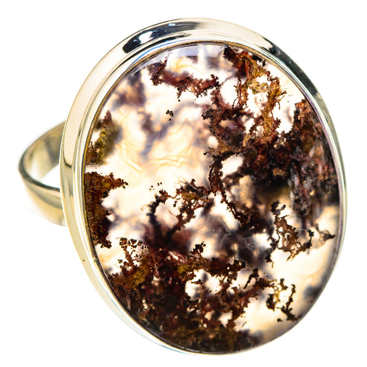 Indonesian Plume Agate Rings handcrafted by Ana Silver Co - RING126591 - Photo 2