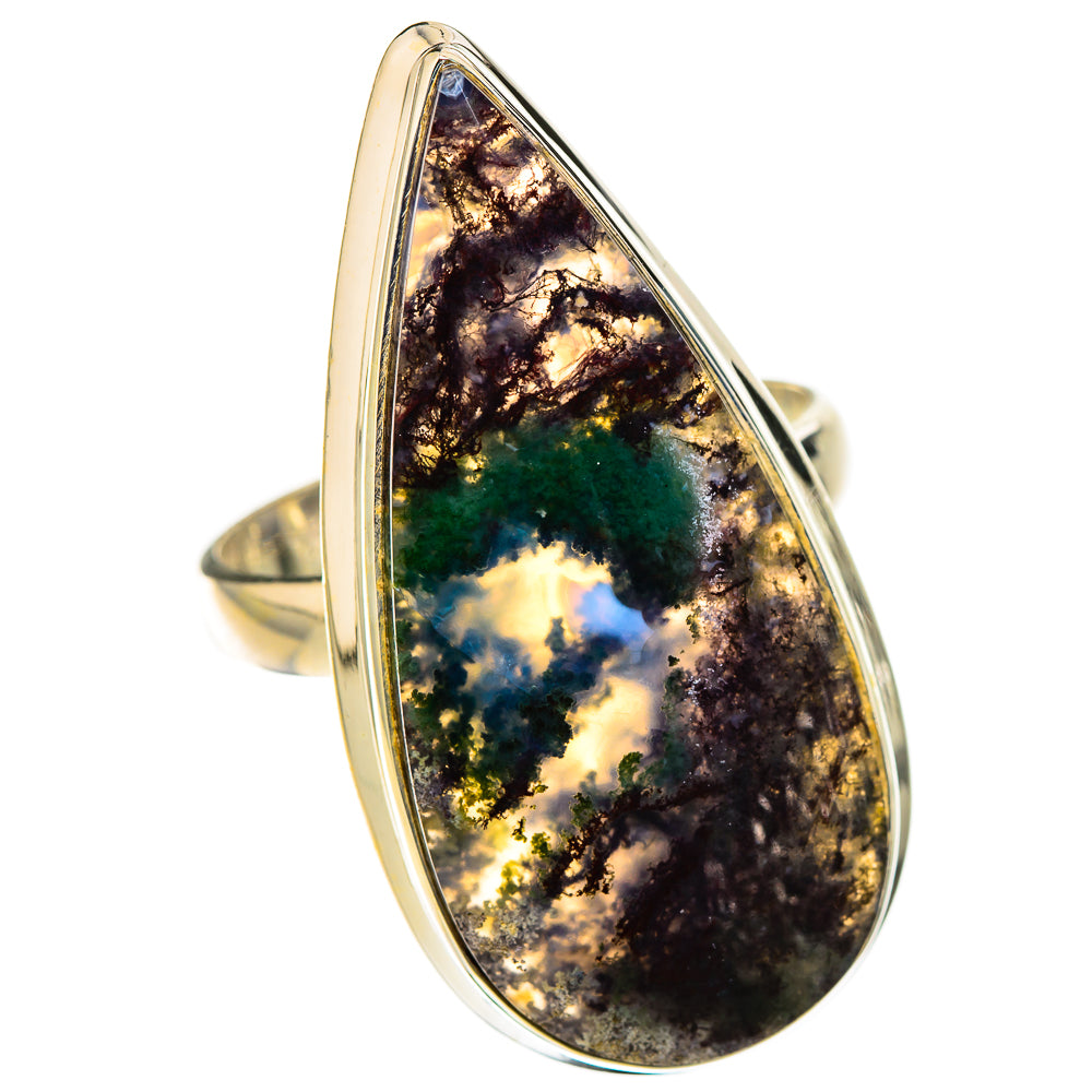 Indonesian Plume Agate Rings handcrafted by Ana Silver Co - RING126602 - Photo 2