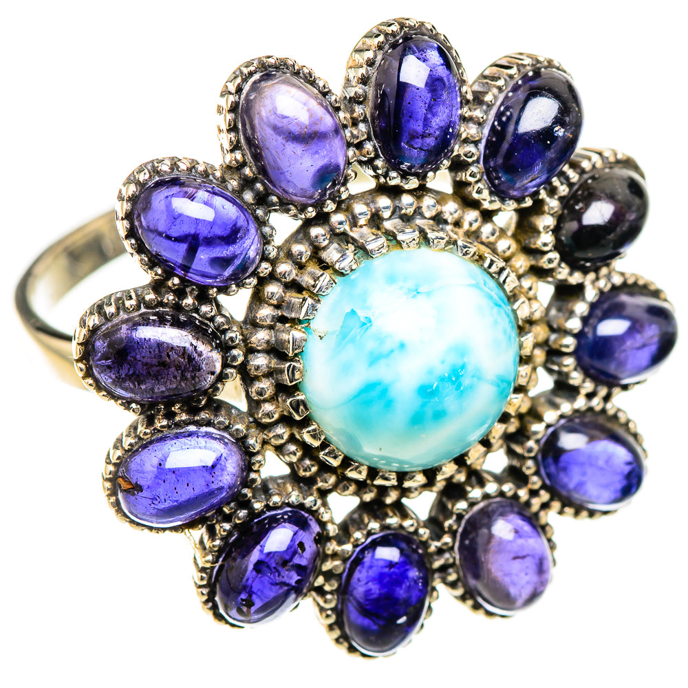 Larimar Rings handcrafted by Ana Silver Co - RING126607 - Photo 2