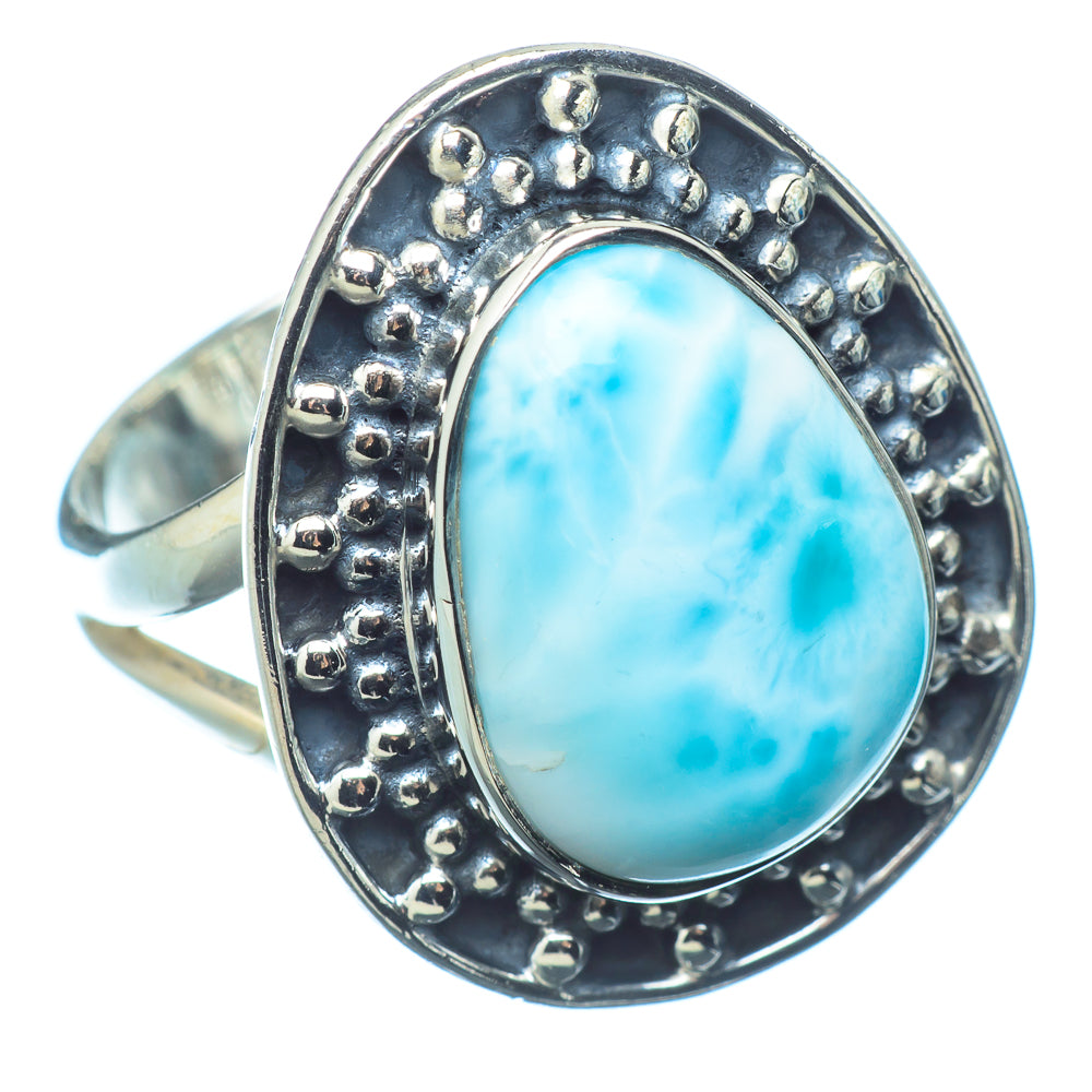 Larimar Rings handcrafted by Ana Silver Co - RING12661