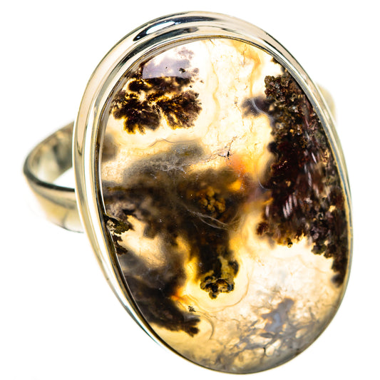 Indonesian Plume Agate Rings handcrafted by Ana Silver Co - RING126614 - Photo 2