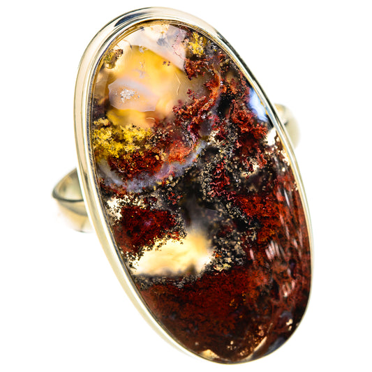 Indonesian Plume Agate Rings handcrafted by Ana Silver Co - RING126615 - Photo 2