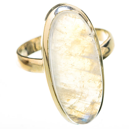 Rainbow Moonstone Rings handcrafted by Ana Silver Co - RING126622 - Photo 2