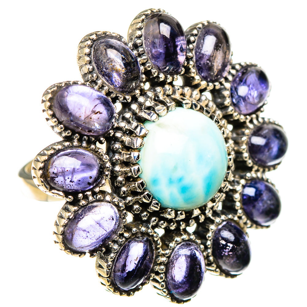 Larimar Rings handcrafted by Ana Silver Co - RING126626 - Photo 2