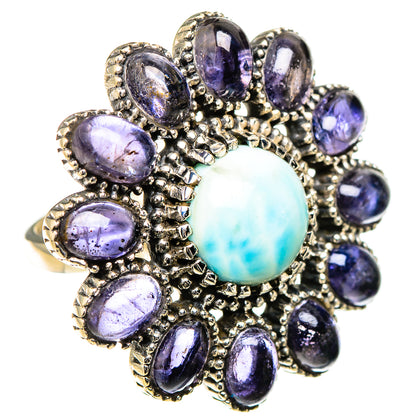 Larimar Rings handcrafted by Ana Silver Co - RING126626 - Photo 2