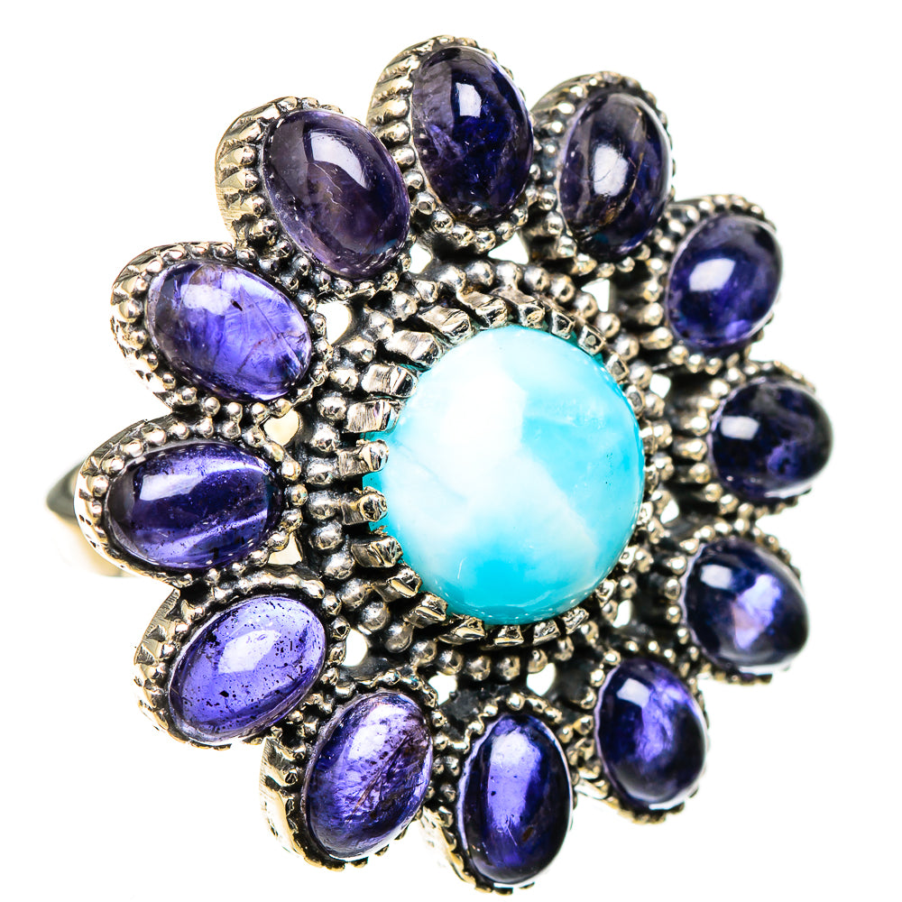 Larimar Rings handcrafted by Ana Silver Co - RING126645 - Photo 2