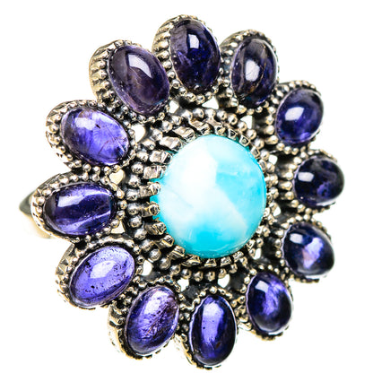 Larimar Rings handcrafted by Ana Silver Co - RING126645 - Photo 2