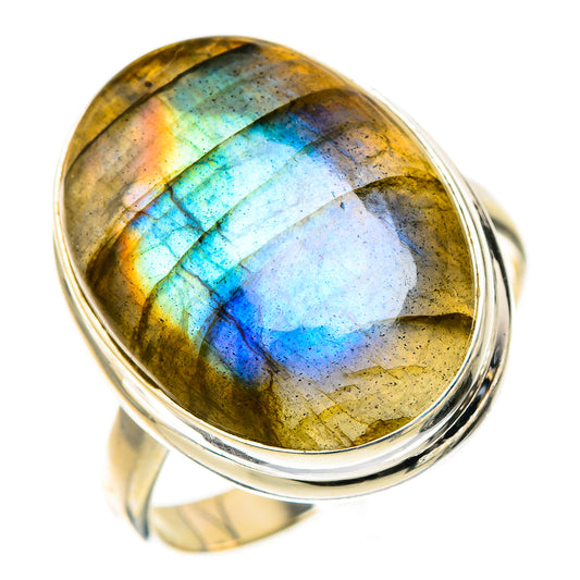 Labradorite Rings handcrafted by Ana Silver Co - RING126647 - Photo 2