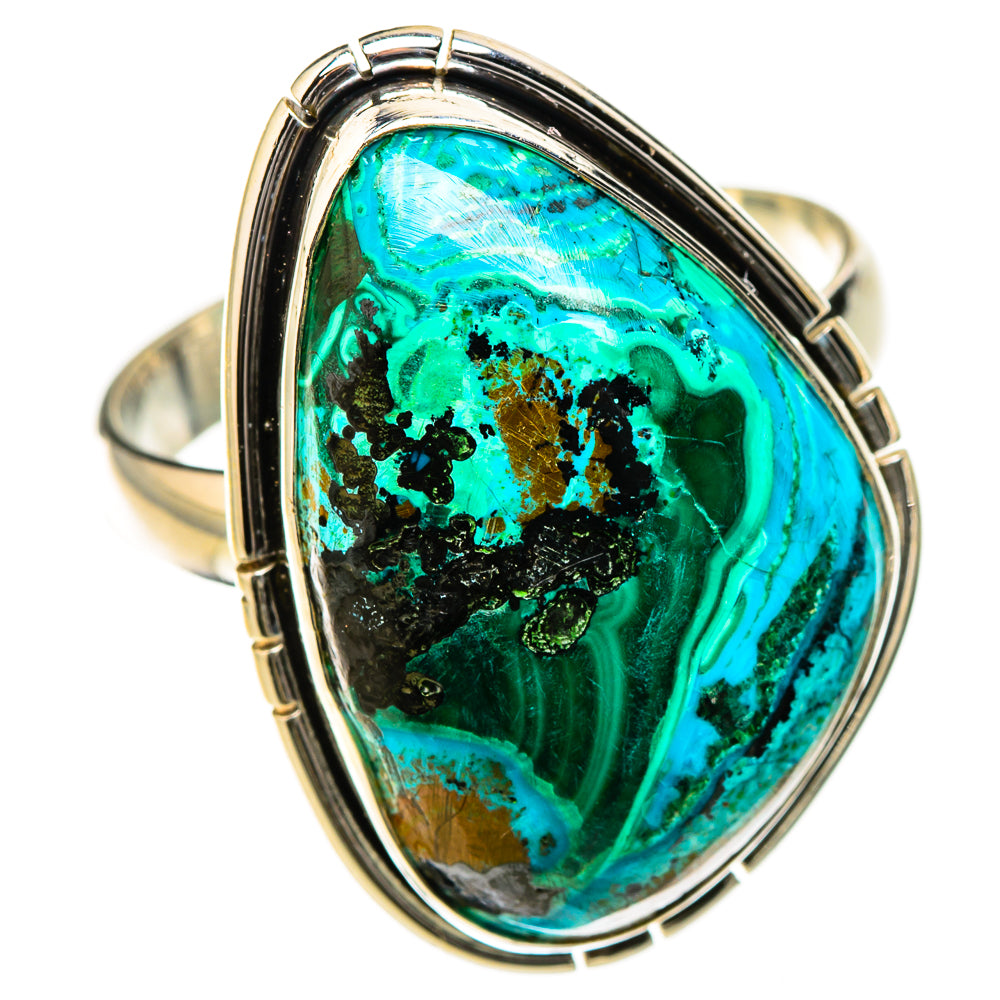 Chrysocolla Rings handcrafted by Ana Silver Co - RING126651 - Photo 2