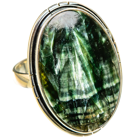 Seraphinite Rings handcrafted by Ana Silver Co - RING126657 - Photo 2