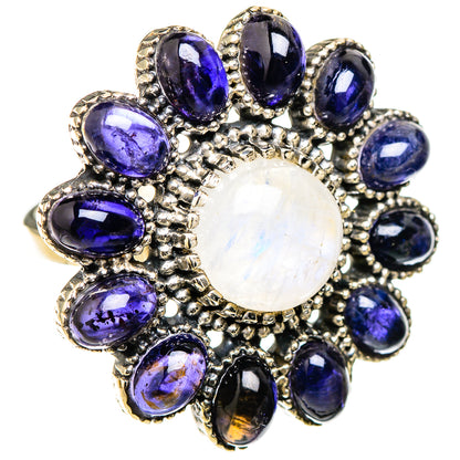 Rainbow Moonstone Rings handcrafted by Ana Silver Co - RING126661 - Photo 2