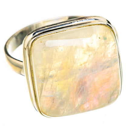Rainbow Moonstone Rings handcrafted by Ana Silver Co - RING126666 - Photo 2