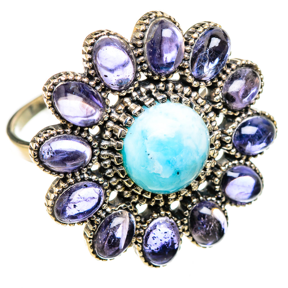 Larimar Rings handcrafted by Ana Silver Co - RING126669 - Photo 2
