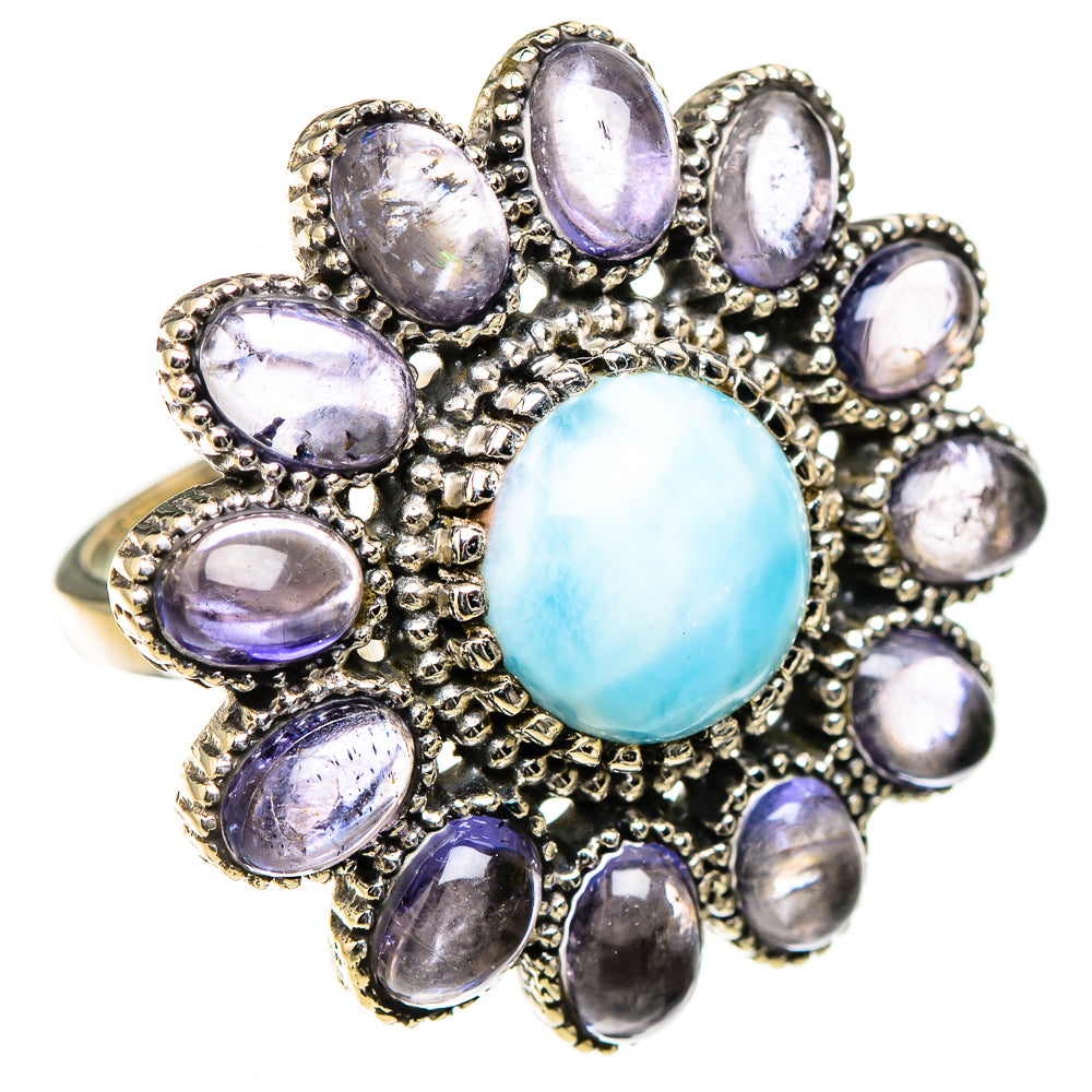 Larimar Rings handcrafted by Ana Silver Co - RING126680 - Photo 2