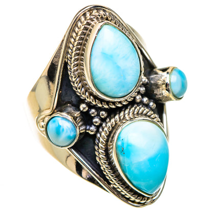 Larimar Rings handcrafted by Ana Silver Co - RING126687 - Photo 2