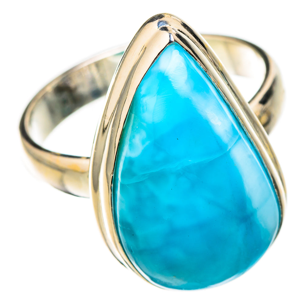 Larimar Rings handcrafted by Ana Silver Co - RING126689 - Photo 2
