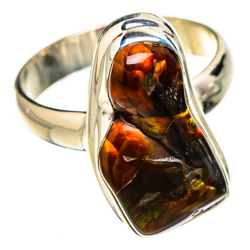 Mexican Fire Agate Rings handcrafted by Ana Silver Co - RING126693 - Photo 2