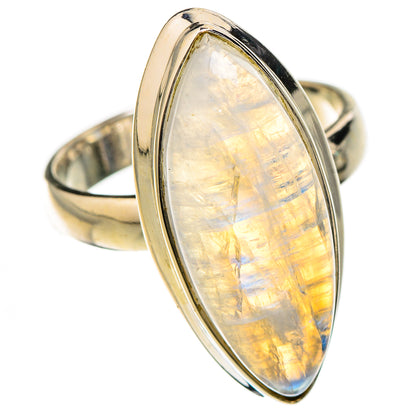 Rainbow Moonstone Rings handcrafted by Ana Silver Co - RING126698 - Photo 2