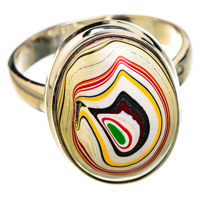 Fordite Rings handcrafted by Ana Silver Co - RING126703 - Photo 2