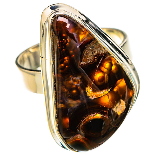 Mexican Fire Agate Rings handcrafted by Ana Silver Co - RING126713 - Photo 2