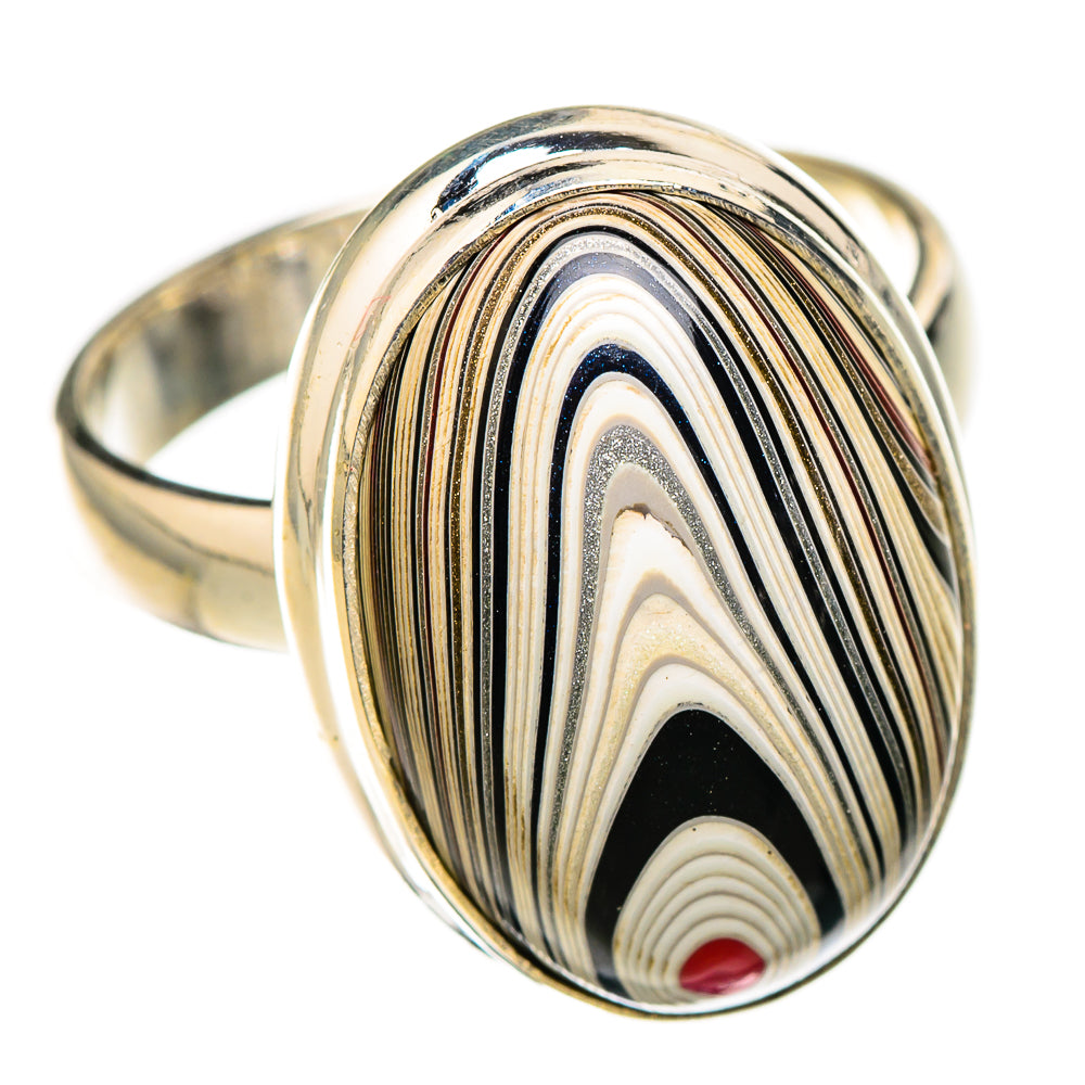 Fordite Rings handcrafted by Ana Silver Co - RING126719 - Photo 2