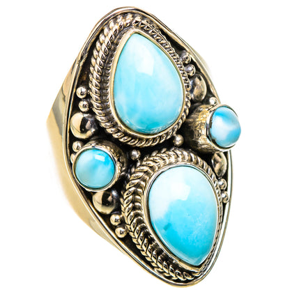 Larimar Rings handcrafted by Ana Silver Co - RING126723 - Photo 2