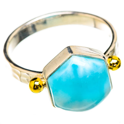 Larimar Rings handcrafted by Ana Silver Co - RING126728 - Photo 2