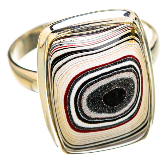 Fordite Rings handcrafted by Ana Silver Co - RING126757 - Photo 2