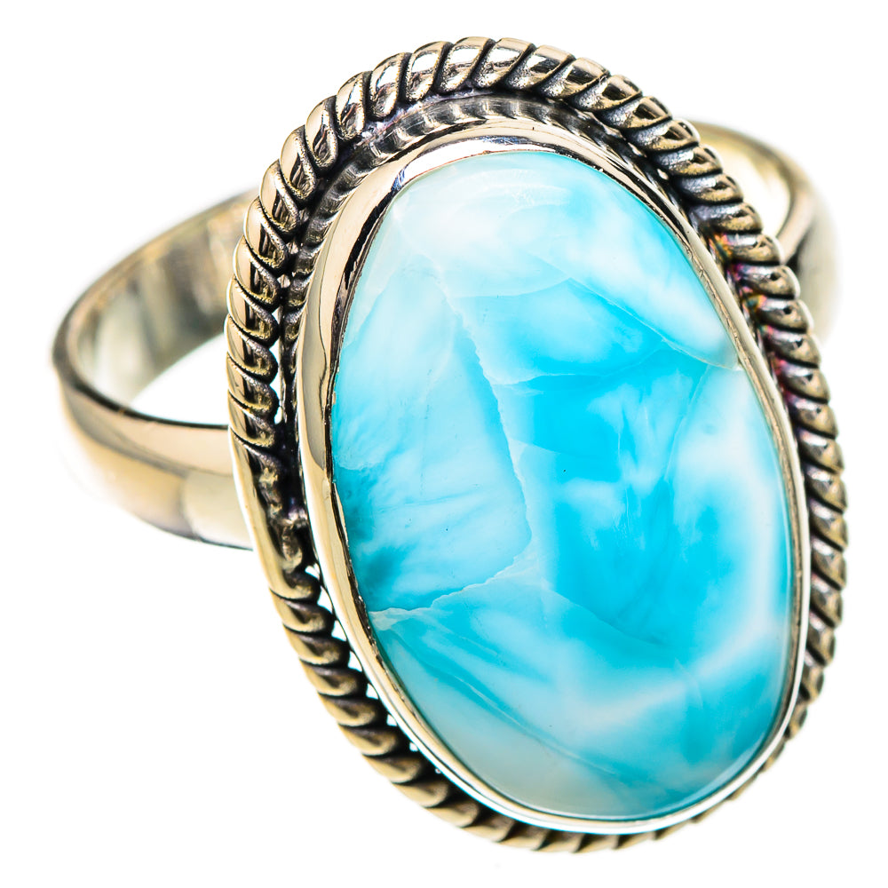 Larimar Rings handcrafted by Ana Silver Co - RING126758 - Photo 2