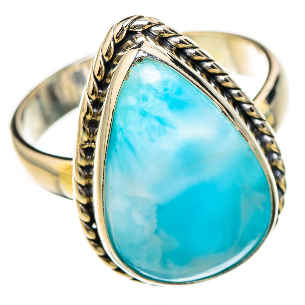 Larimar Rings handcrafted by Ana Silver Co - RING126760 - Photo 2