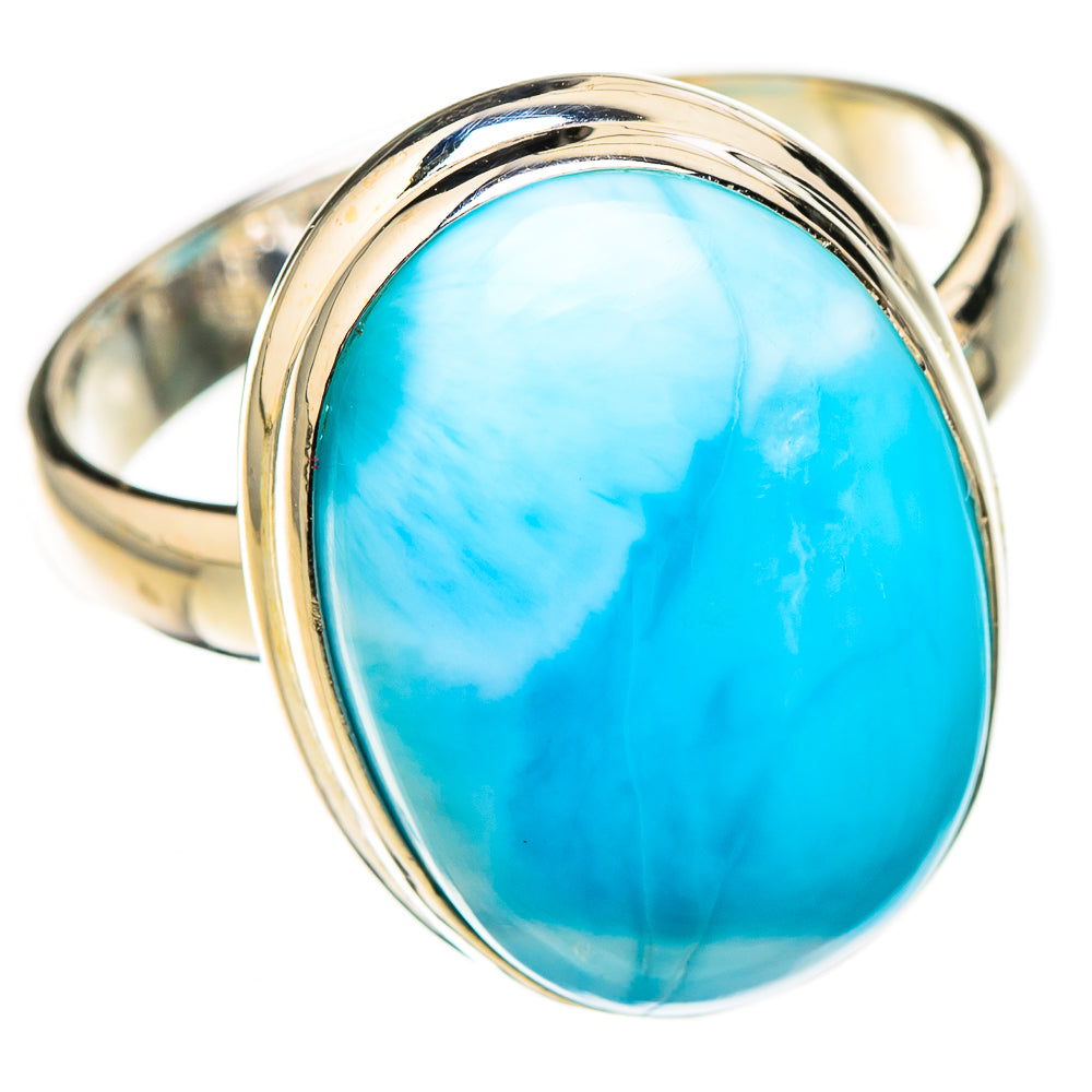 Larimar Rings handcrafted by Ana Silver Co - RING126780 - Photo 2