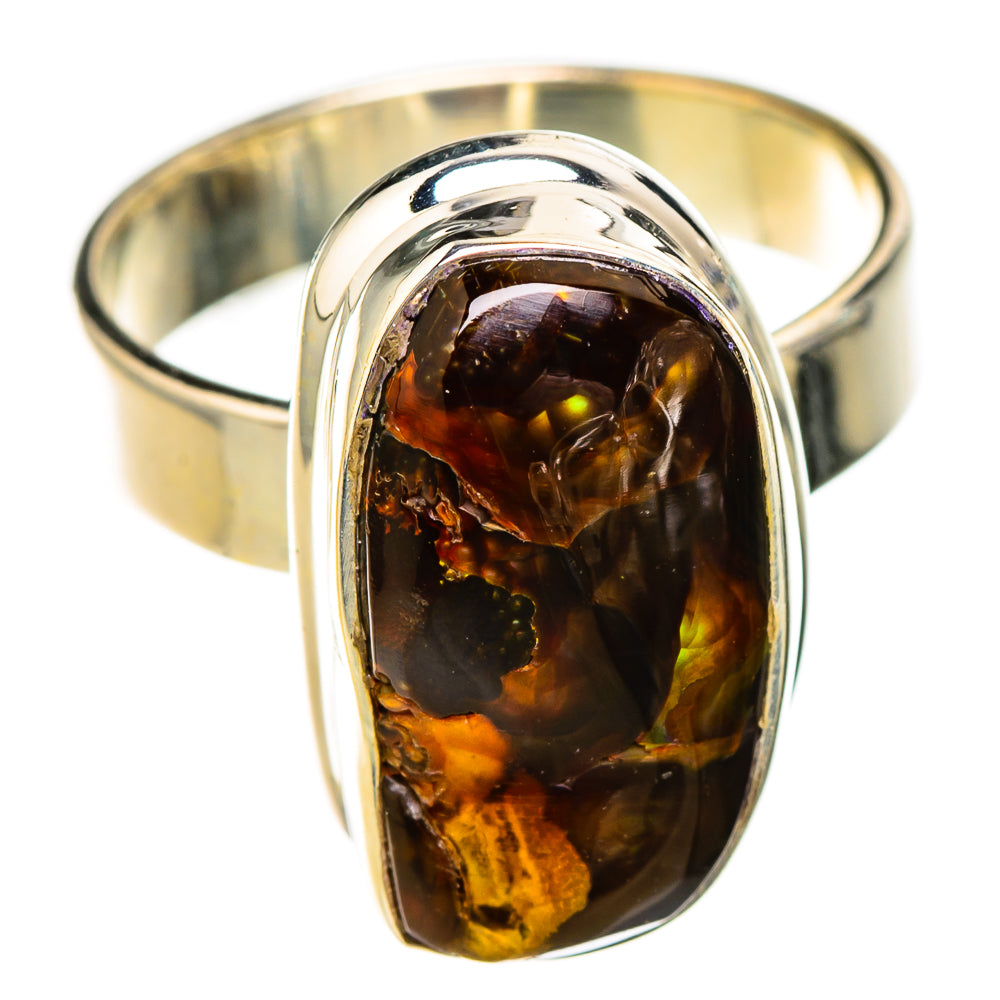 Mexican Fire Agate Rings handcrafted by Ana Silver Co - RING126781 - Photo 2