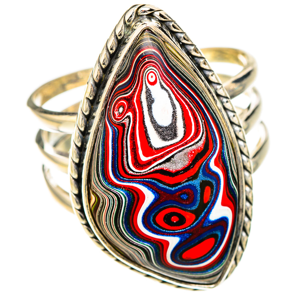 Fordite Rings handcrafted by Ana Silver Co - RING126790 - Photo 2