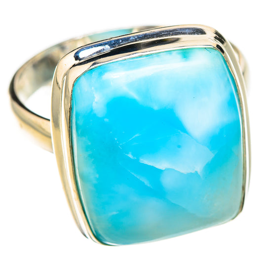 Larimar Rings handcrafted by Ana Silver Co - RING126796 - Photo 2