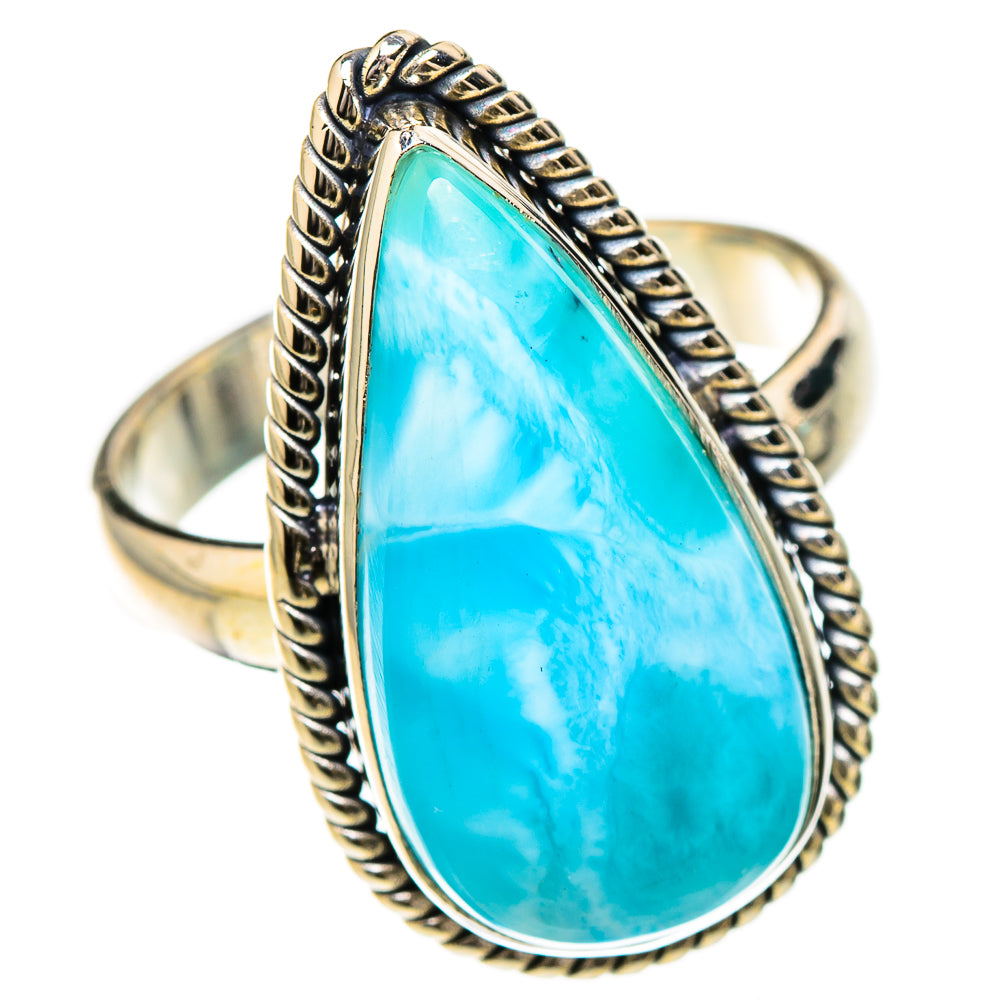 Larimar Rings handcrafted by Ana Silver Co - RING126805 - Photo 2