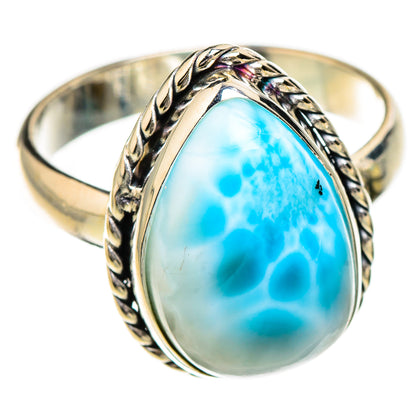 Larimar Rings handcrafted by Ana Silver Co - RING126807 - Photo 2