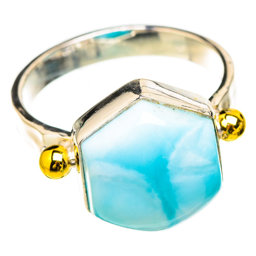 Larimar Rings handcrafted by Ana Silver Co - RING126808 - Photo 2
