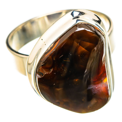 Mexican Fire Agate Rings handcrafted by Ana Silver Co - RING126810 - Photo 2