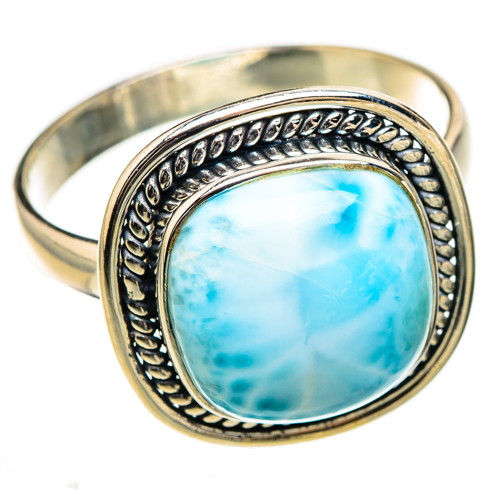 Larimar Rings handcrafted by Ana Silver Co - RING126824 - Photo 2