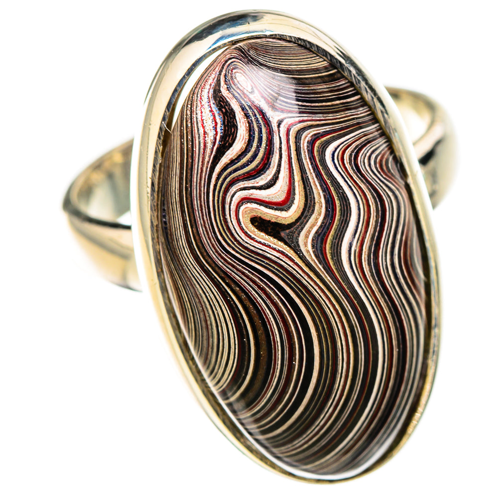 Fordite Rings handcrafted by Ana Silver Co - RING126828 - Photo 2