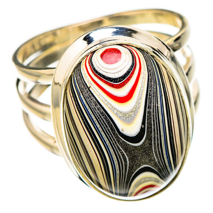 Fordite Rings handcrafted by Ana Silver Co - RING126835 - Photo 2