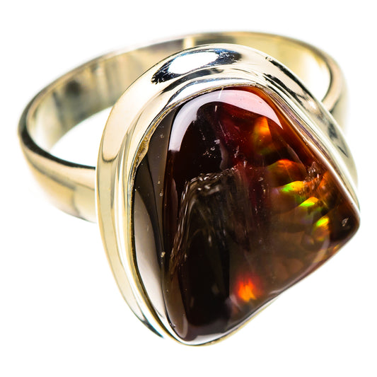 Mexican Fire Agate Rings handcrafted by Ana Silver Co - RING126843 - Photo 2