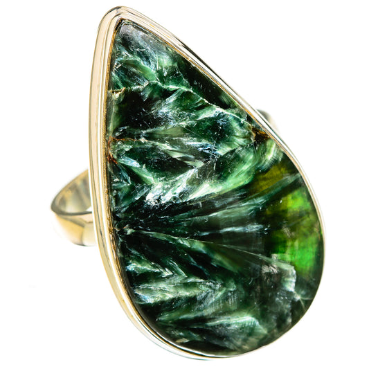 Seraphinite Rings handcrafted by Ana Silver Co - RING126890 - Photo 2
